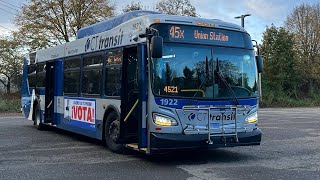 CTtransit 2019 New Flyer Industries XD40 1922 Ride on route 907 express [upl. by Hukill]