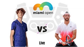 Jannik Sinner vs Andrea Vavassori  Miami Open 2024 Live Match Today [upl. by Anivlek428]