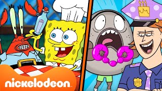 Bob l’éponge amp Pierre Papier Ciseaux  Des Plans Qui Tournent Mal  Nickelodeon France [upl. by Aenal]