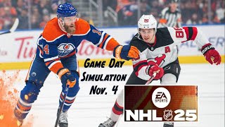 EA Game Day Edmonton Oilers vs New Jersey Devils November 4th [upl. by Fabien468]