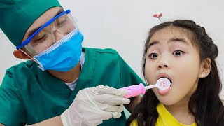 Annie and Leon Going to the Dentist for Teeth Checkup  Kids Learns How to Keep Teeth Healthy Clean [upl. by Zitah]