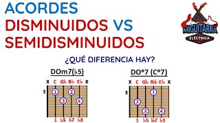 🎶 Acordes Disminuidos vs Semidisminuidos ¿Qué diferencia hay [upl. by Endor]