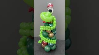 Christmas tree of balloons with Symbol of the year 2025🎄christmastreedecoration newyear2025 [upl. by Conlee]