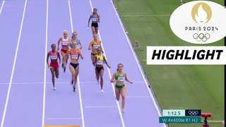 Athletics Womens 4400m Relay  Round 1 Full Highlights 2024  Olympic 2024 Highlights [upl. by Aldredge]