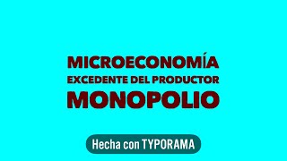 Excedente del productor [upl. by Michigan]