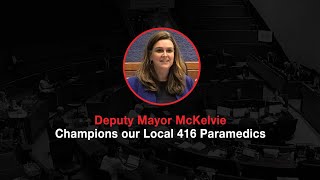 Status Code Red City Council  July 24 2024 Jennifer McKelvie Backs Local 416 Toronto Paramedics [upl. by Rabin27]