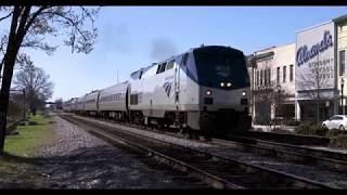 The Atlantic Coast Line now CSX in Rocky Mount NC in 4K [upl. by Haletta]