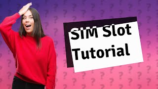 How to open SIM card slot in laptop [upl. by Simon]