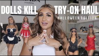 Dolls Kill Halloween TryOn Haul [upl. by Inatirb866]