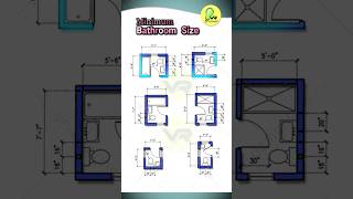 Bathroom Design Ideas Minimum Bathroom Size houseplan homedesign housemap [upl. by Rengaw]