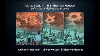 Ufo über Stralsund  1665 Luftschlacht  Kupferstich Erasmus Francisci  Ufologie Bibel [upl. by Winikka]