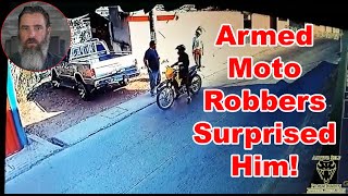 Man Mystifies Multiple Muggers on Moto [upl. by Ynomrah271]