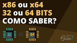 x86 ou x64  como saber qual a arquitetura do meu sistema operacional [upl. by Adriane]