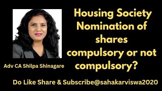 Nomination in Hsg Sochousingsocietychslchsnominationcoopmaharashtratransfershareshortsgk [upl. by Therese]