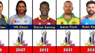 All T20 World Cup Winning Captains List 20072024 [upl. by Bick]