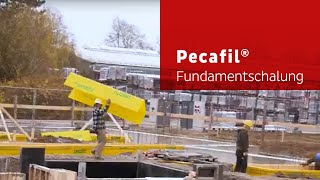 Fundamentschalung mit Pecafil® Schalmaterial [upl. by Airdnek]