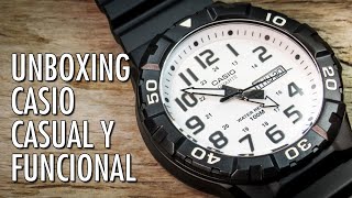 Unboxing Casio MRW210H Reloj Analógico de Cuarzo en Español [upl. by Noremac]