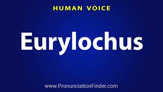 How To Pronounce Eurylochus [upl. by Aisatal]