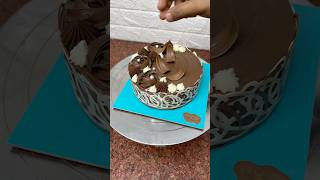 Most satisfying chocolate truffle cake decoration ideas cake youtubeshorts chocolate trending [upl. by Anahoj]