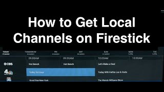 How to Get Local Channels on Firestick [upl. by Archer844]