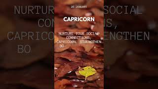 Daily Horoscope Capricorn 25 January 2024 [upl. by Natsyrt]