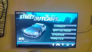 Play Drift Mania 2 Street OUTLAWS game in MI TV [upl. by Sukey869]