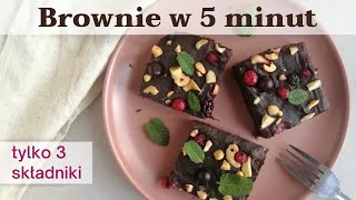 BROWNIE w 5 minut  SERIO PYSZNE [upl. by Jamilla]