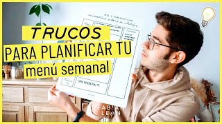 Cómo PLANIFICAR tu MENÚ SEMANAL 💥 [upl. by Yro]