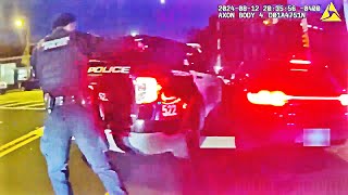 Newark Police Officer Fires Shots as Driver of Stolen Porsche Attempts to Flee [upl. by Seth]