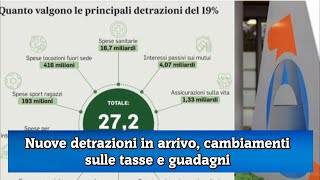 Nuove detrazioni in arrivo cambiamenti sulle tasse e guadagni [upl. by Alyek628]