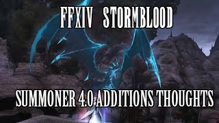 FFXIV Stormblood SUMMONERS SUMMON BAHAMUT SMN 40 Additions amp Thoughts [upl. by Tremann439]