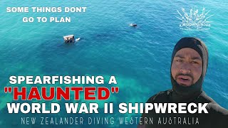 SPEARFISHING A HAUNTED SHIPWRECK SS ALKIMOS AUSTRALIAN ADVENTURES [upl. by Ltsyrk91]