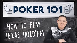 How to Play Texas Holdem for Beginners  Poker 101 Course [upl. by Shah]