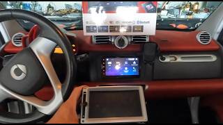 Pioneer SPHDA360DAB In Mercedes Smart Rear BackUp Parking Camera Pioneer amp Ground Zero SQ Speakers [upl. by Bergh]