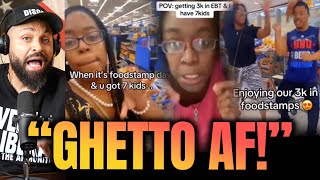 Black Tiktoker Brags About Getting 3k Month in Foodstamps for Her 7 Kids by 7 Different Fathers [upl. by Fidellas]