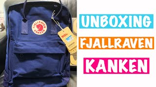 Unboxing Fjallraven Kanken Classic Royal Blue Backpack 2020 [upl. by Roma]