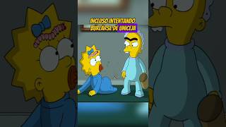 MAGGIE ENFRENTA A UN RIVAL GERALD UNICEJA   LOS SIMPSON  Animación  Cortos shortvideo [upl. by Forrester]