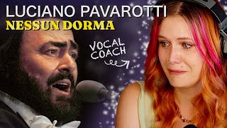 Ok fine I like Opera Vocal Coach Reacts to PAVAROTTI quotNessun Dormaquot first time analysis [upl. by Woodley212]