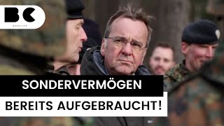 Sondervermögen der Bundeswehr offenbar aufgebraucht 100 Mrd [upl. by Yxel]