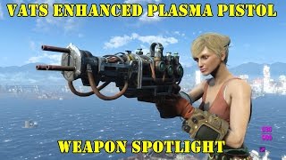 Fallout 4 Weapon Spotlights VATS Enhanced Plasma Pistol [upl. by Pernas]