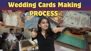 How Wedding Cards Are Printed  Handmade Wedding Cards  Ulhasnagar Press Bazar [upl. by Arreic856]