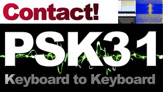 KeyboardtoKeyboard PSK31 data mode on Ham Radio [upl. by Cher146]