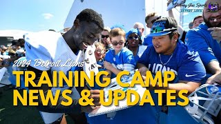 2024 Detroit Lions Training Camp News amp Updates  1st Week Review  Johnny Gaz Sports [upl. by Aihsenek]