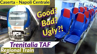 Traveling on a Regional Train in Italy Trenitalia Regionale from Caserta to Napoli [upl. by Anastice59]