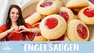 Engelsaugen  Husarenkrapfen  PlätzchenRezept 😇🎄😍 I Einfach Backen [upl. by Ijneb541]