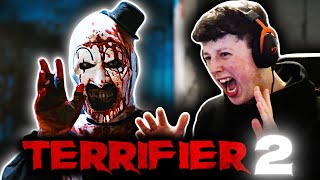 I Watched TERRIFIER 2 With a HEART MONITOR FIRST TIME WATCHING [upl. by Yllod]