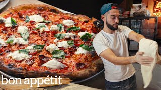 Brooklyn’s Hottest Pizzeria is Reinventing The New York Slice  On The Line  Bon Appétit [upl. by Selway]