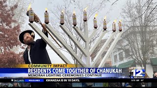 Residents come together to celebrate Hanukkah [upl. by Shannen]