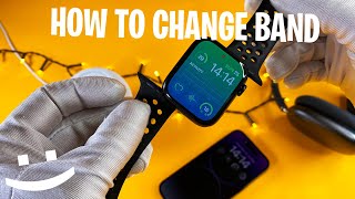 Apple Watch Series 8 Band Change  How To Attach Or Change Bands [upl. by Wagoner]