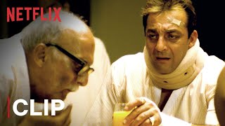 Munna Bhai MBBS Carrom Scene  Sanjay Dutt Arshad Warsi  Netflix India [upl. by Amalbergas]